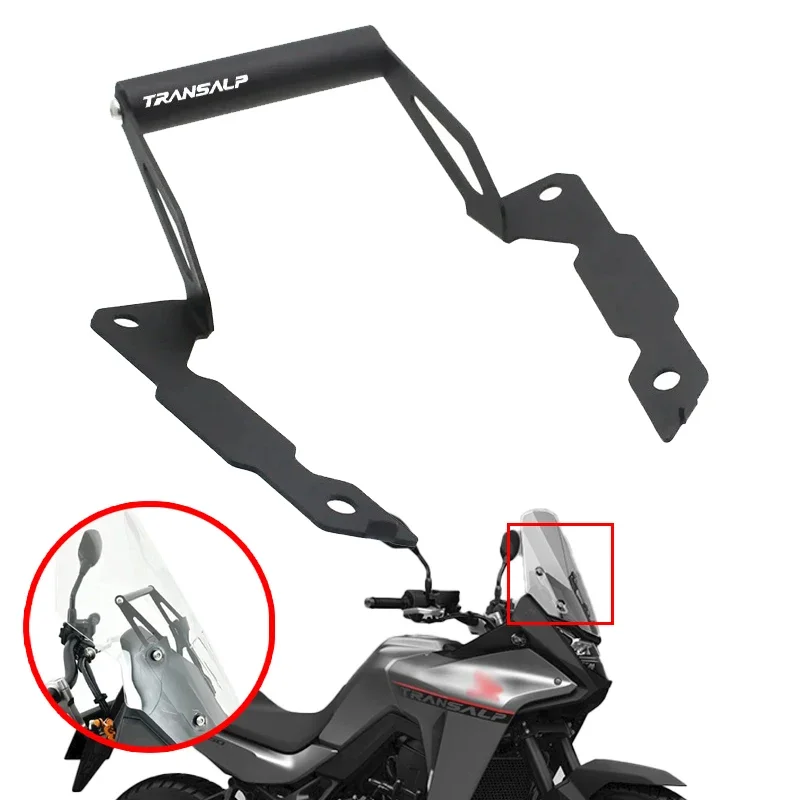 Motorcycle CNC Accessories SMART Phone Holder Stand Support GPS Navigation Plate Bracket Fit For Honda XL750 Transalp 2023 2024