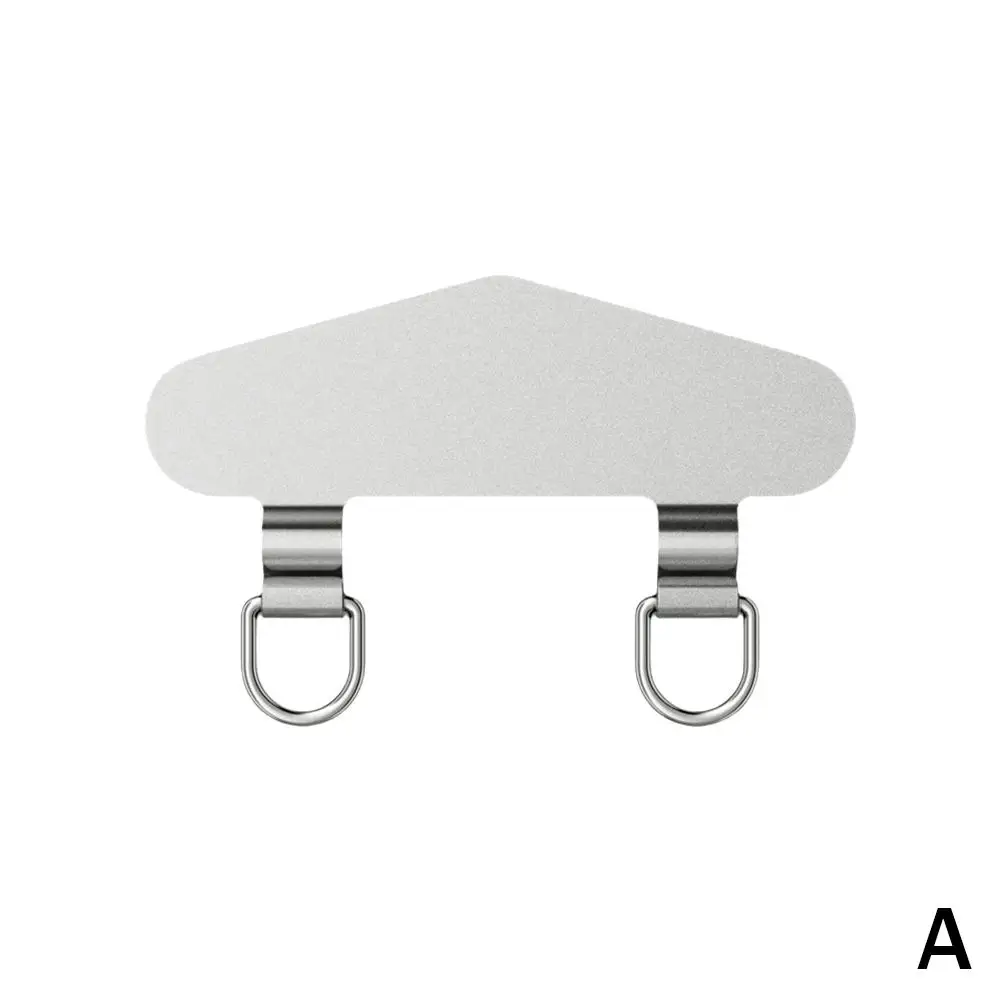 1pcs New Version Of Stainless Steel Mobile Phone Tether Ear Gasket Metal Connection Phone Double Lanyard Piece Pie Safety M M5s8