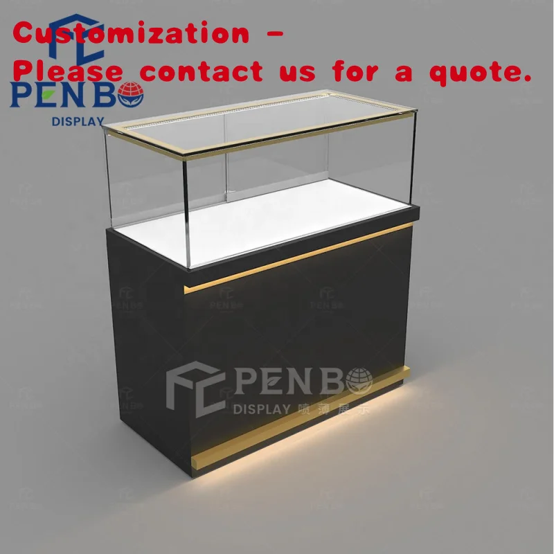 

На заказ. Простой дизайн, черная стеклянная витрина 180X100X50, витрины, часы, парфюмерные украшения