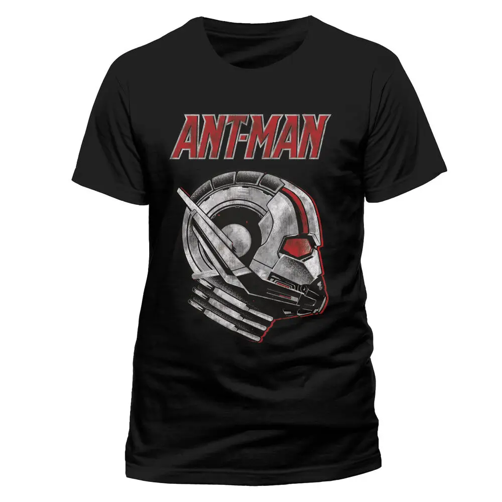 

COMICS ANT-MAN AND THE SIDE VIEW MASK BLACK T-SHIRT (NEW) High Quality 100%Cotton Short Sleeve