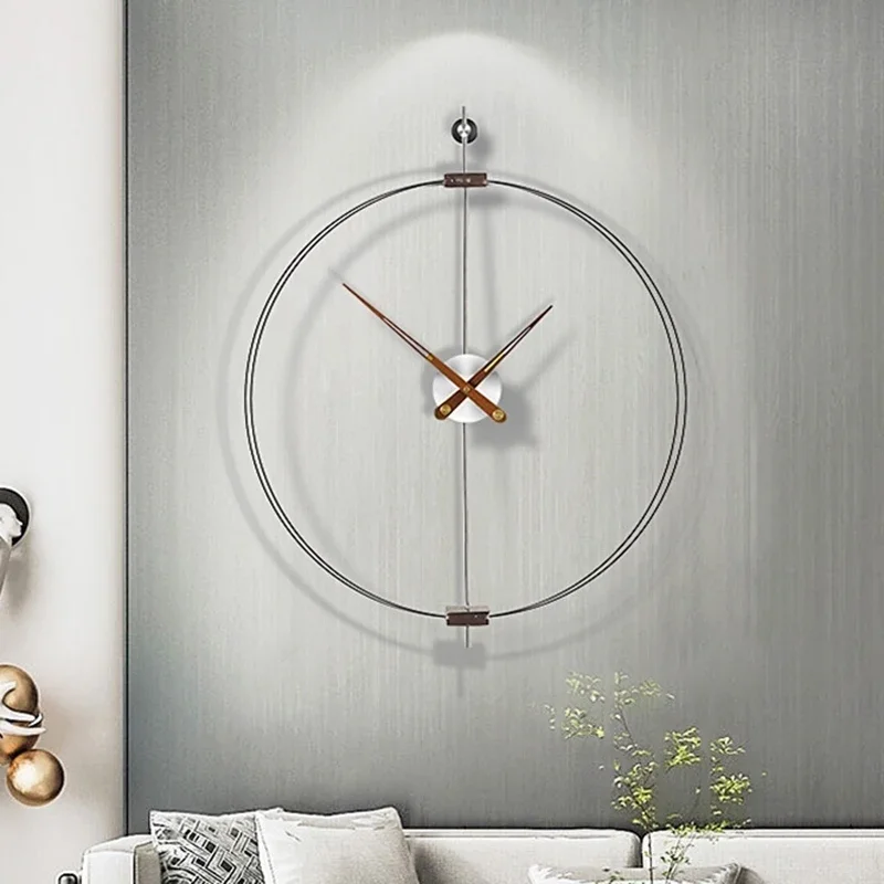 Aesthetic Design Wall Watch Vintage Korean Mechanism Mural Bathroom Silent Clock Wall Chinese Relogio De Parede Home Decoration