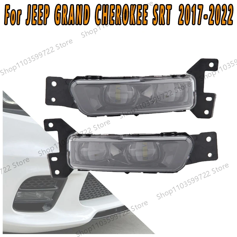 For JEEP GRAND CHEROKEE SRT 2017 2018-2022 Front Bumper Light Front Fog Lights Driving Light Daytime Running Light Sports Light