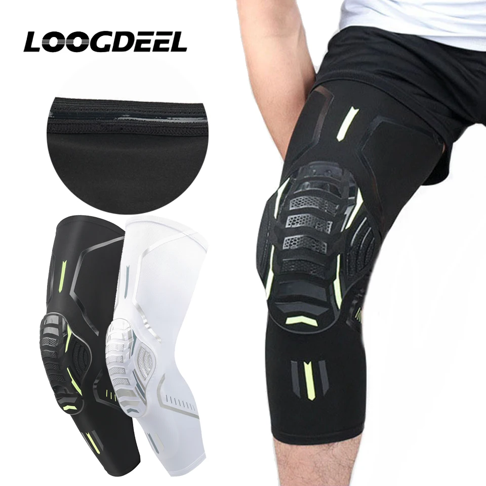 LOOGDEEL 1 Stück Wabenschutz Sicherheits-Knieschoner für Basketball Volleyball Kniebandage Sport Fitness Knieschützer für Männer
