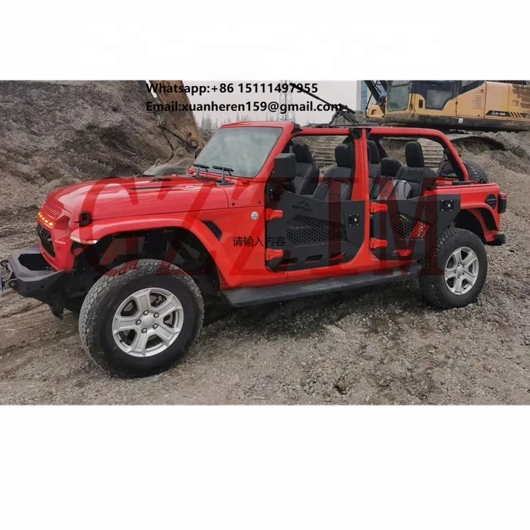 Car Accessories  Stainless Steel Half Door With Side Door Mirror for Jeep Wrangler JL JK