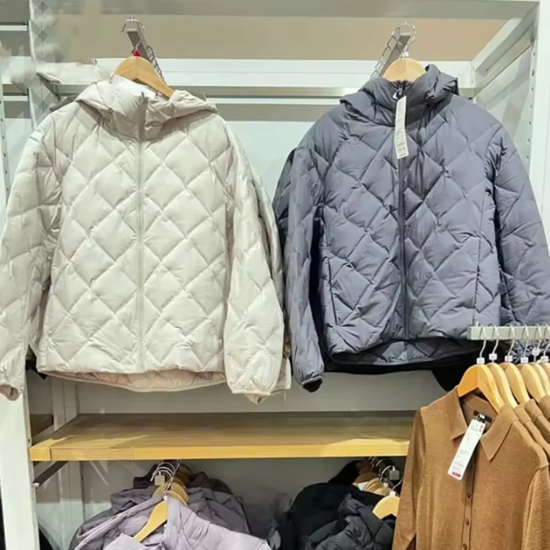 Fashion Thicken Down Cotton Jacket with Hood for Men Snow Outwear Leisure Warm Windproof Cold-resistant  Diamond Patterned Parka