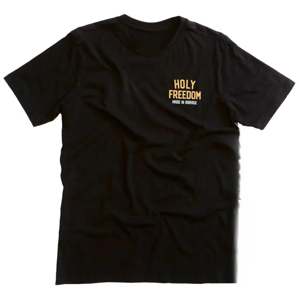 Free Tiger Summer Luxury Brand Cotton Men's and Women's T-shirt Motorcycle Short Sleeve