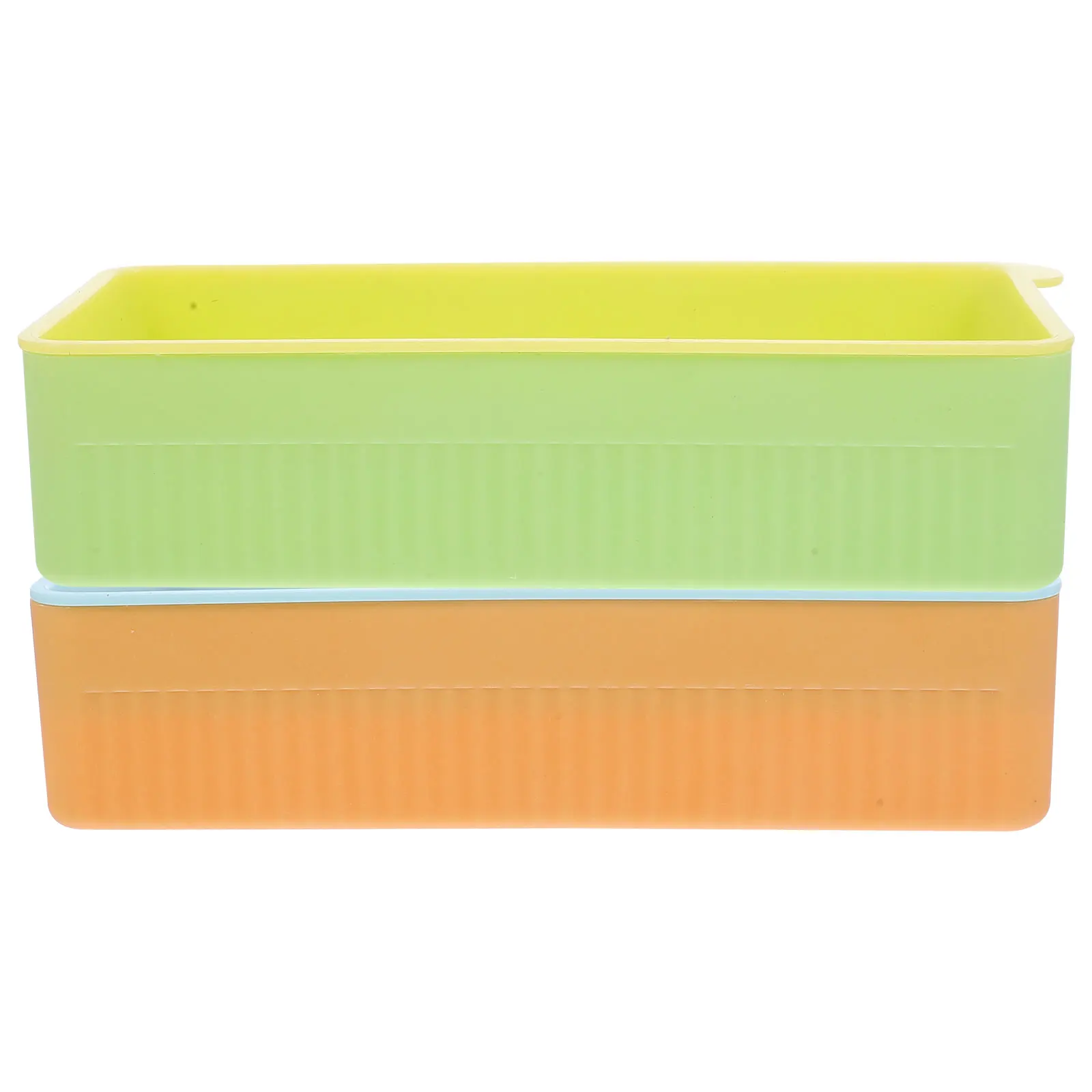 

2 Pcs Cat Grass Pot Set Indoor Planter Orange Green Water Cultivation Easy Use Durable Plastic Cats Grass Growing Kit