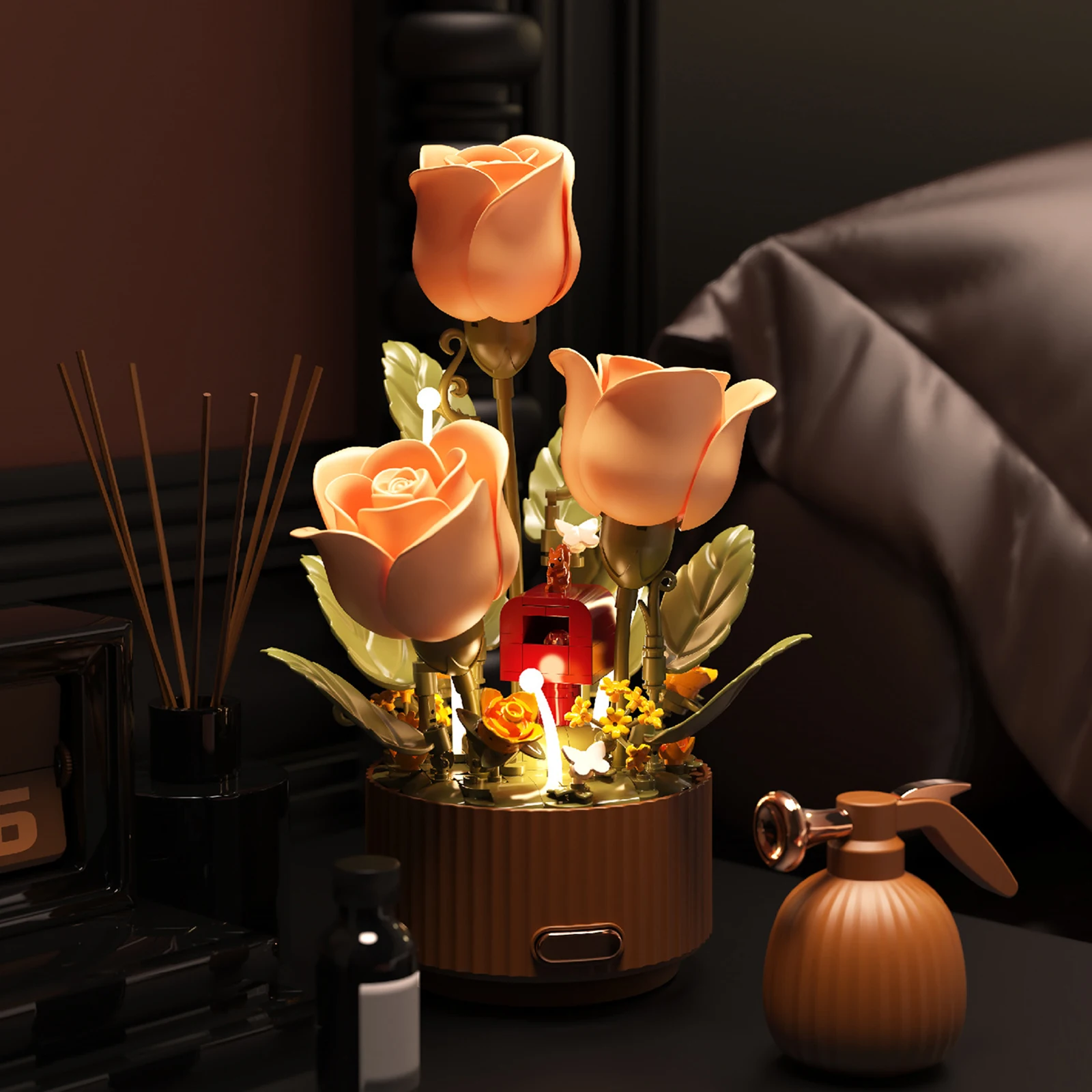 

Романтический букет «Вечный цветок»: конструктор «Электрическая роза» с функцией имитации полива, расцветающий сад (2 продано)