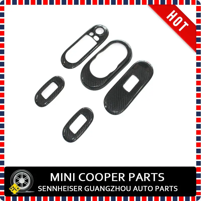 Brand New UV Protected Window regulators Driver Frame Carbon Fiber Style For Mini Cooper F55 Only (5 Pcs/Set)