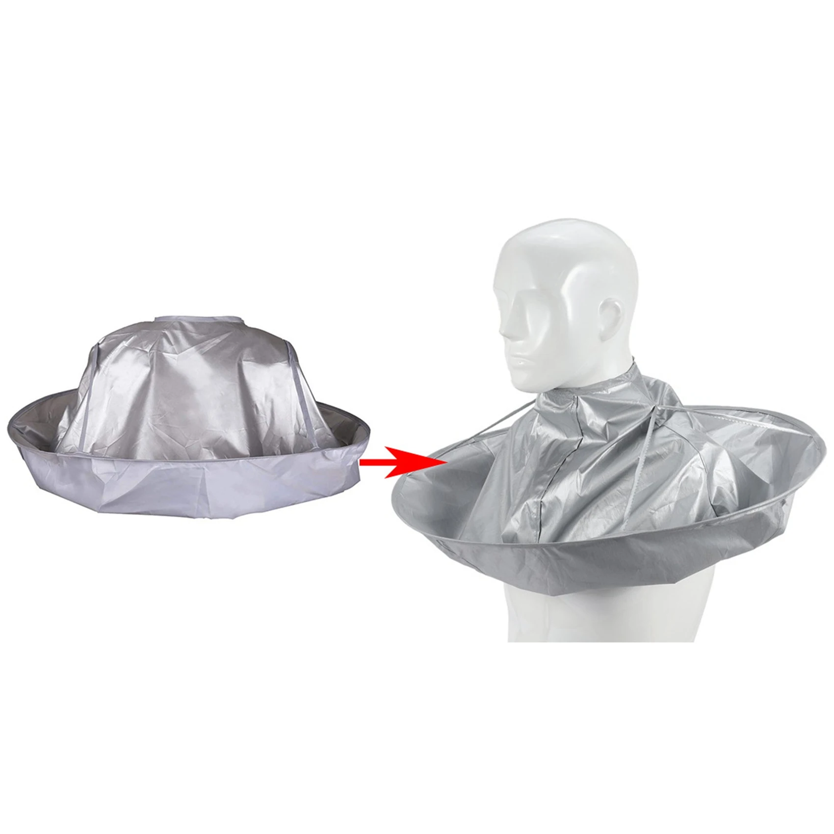 

【HOT-SALE】2X Hair Accessories Hair Wrap DIY Hair Cutting Cloak Umbrella Cape Salon Barber Home Hairdressing Cape Cover Cloth