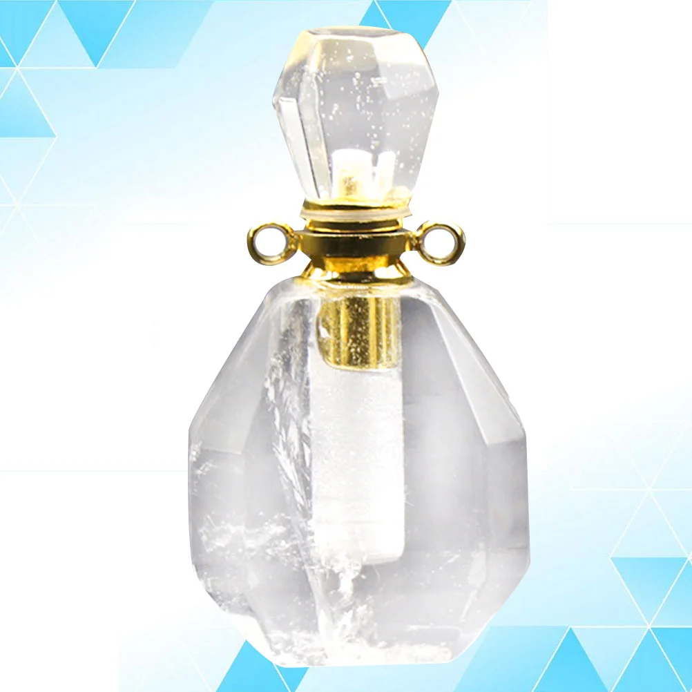 Jewelry Perfume Bottle Crystal Pendant Decorations Essential Oil Hanging Necklace Container