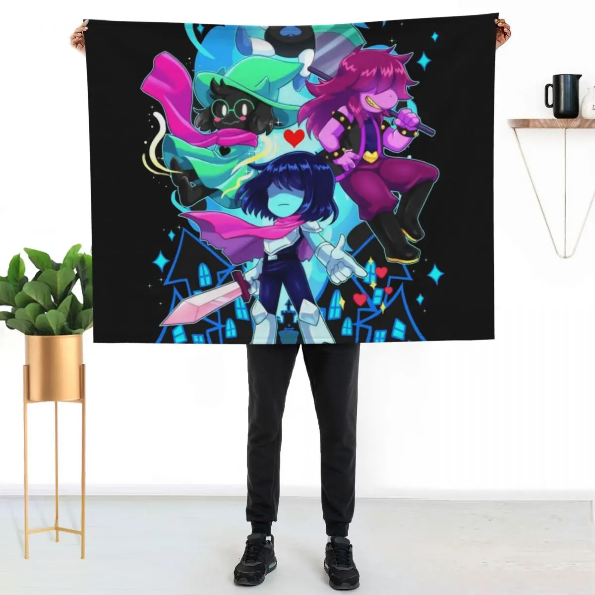 Love Delta Rune Sparkling Throw Blanket sofa bed manga Thins Bed linens Blankets For Sofas cosplay anime Blankets