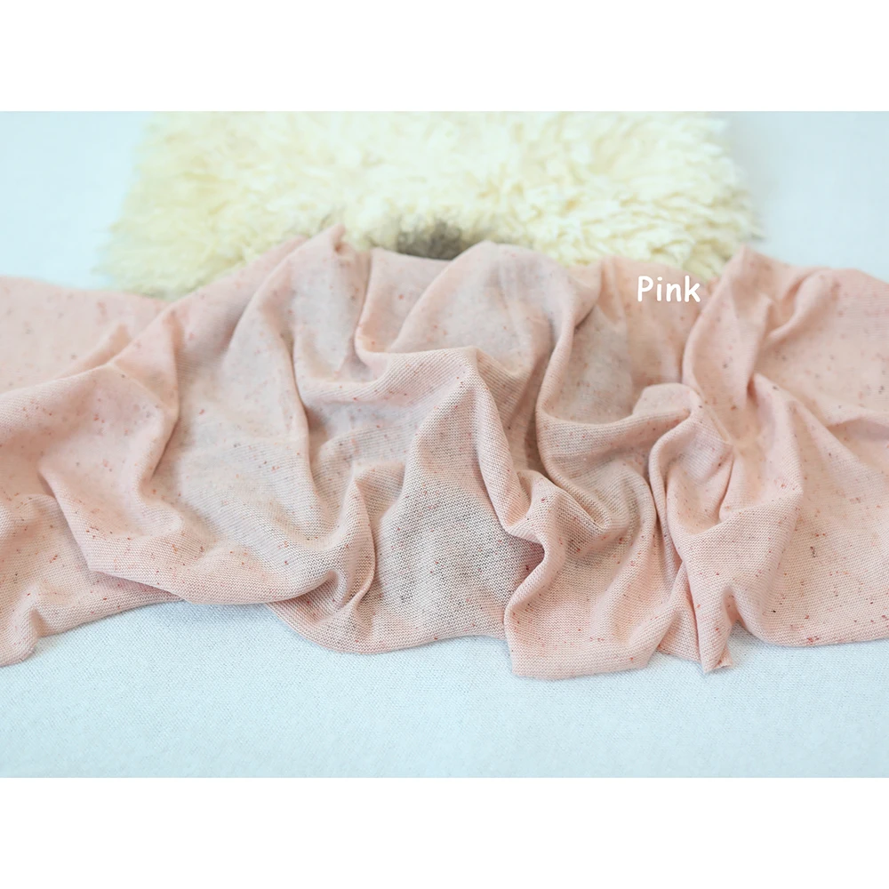 Couverture d'emmaillotage en tricot doux et extensible pour photographie de nouveau-né, accessoire Photo moucheté pour bébé, accessoires de séance Photo pour nouveau-né