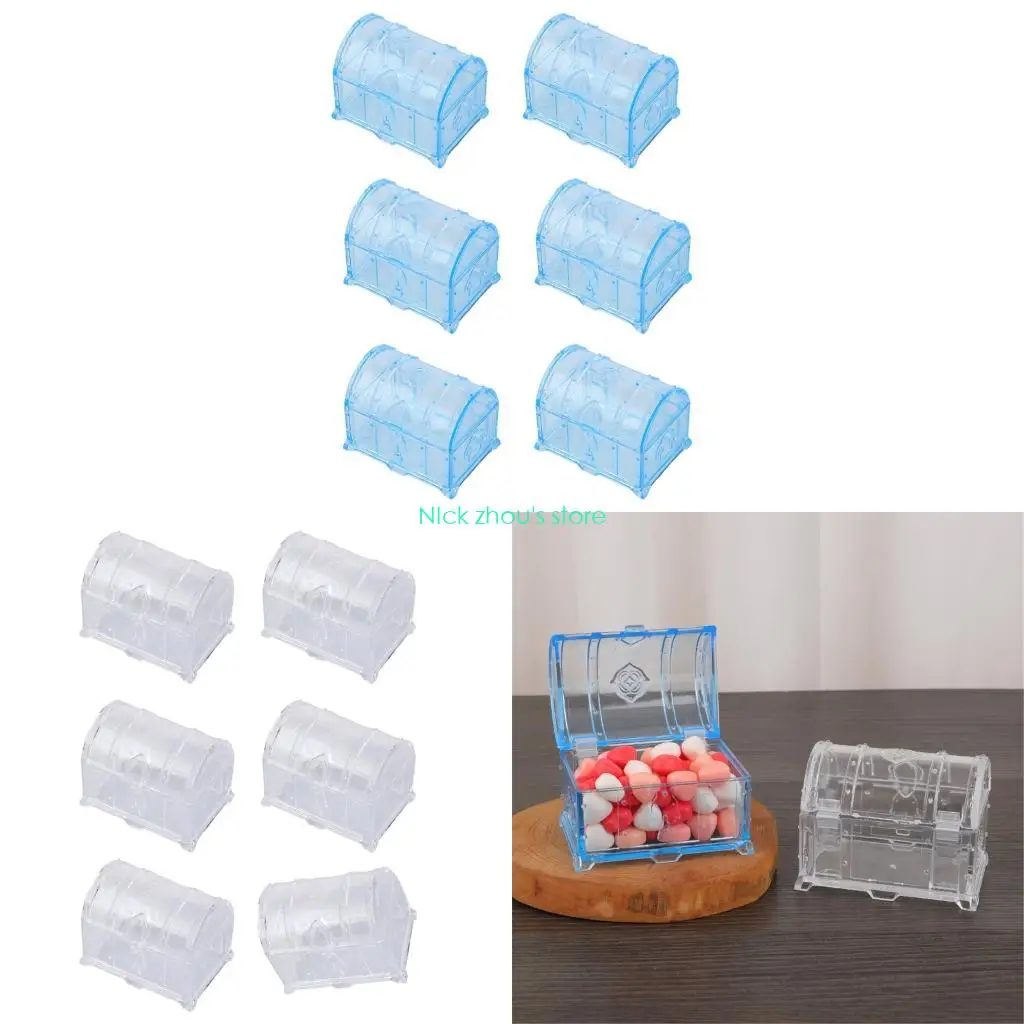 E15E 6PCS Wedding Favor Box With Easy Open Design Candy Box Jewelry Container For Special Occasion Reception Decoration