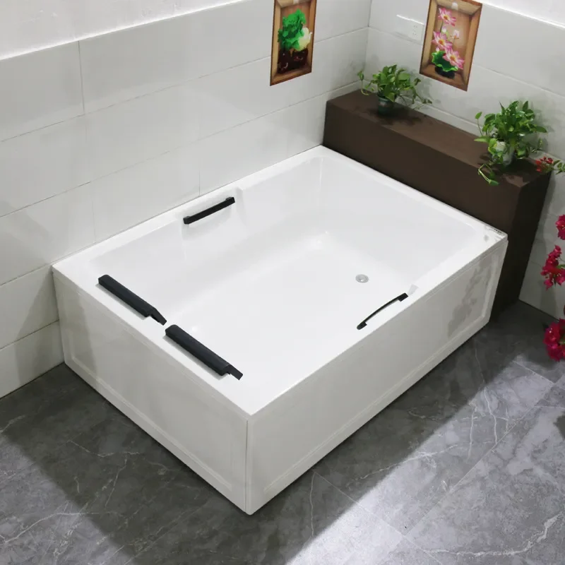 for Cross-border Double Bathtub Acrylic Thickened Oversized Adult Couple Surfing Massage Thermostatic Household Bathtub
