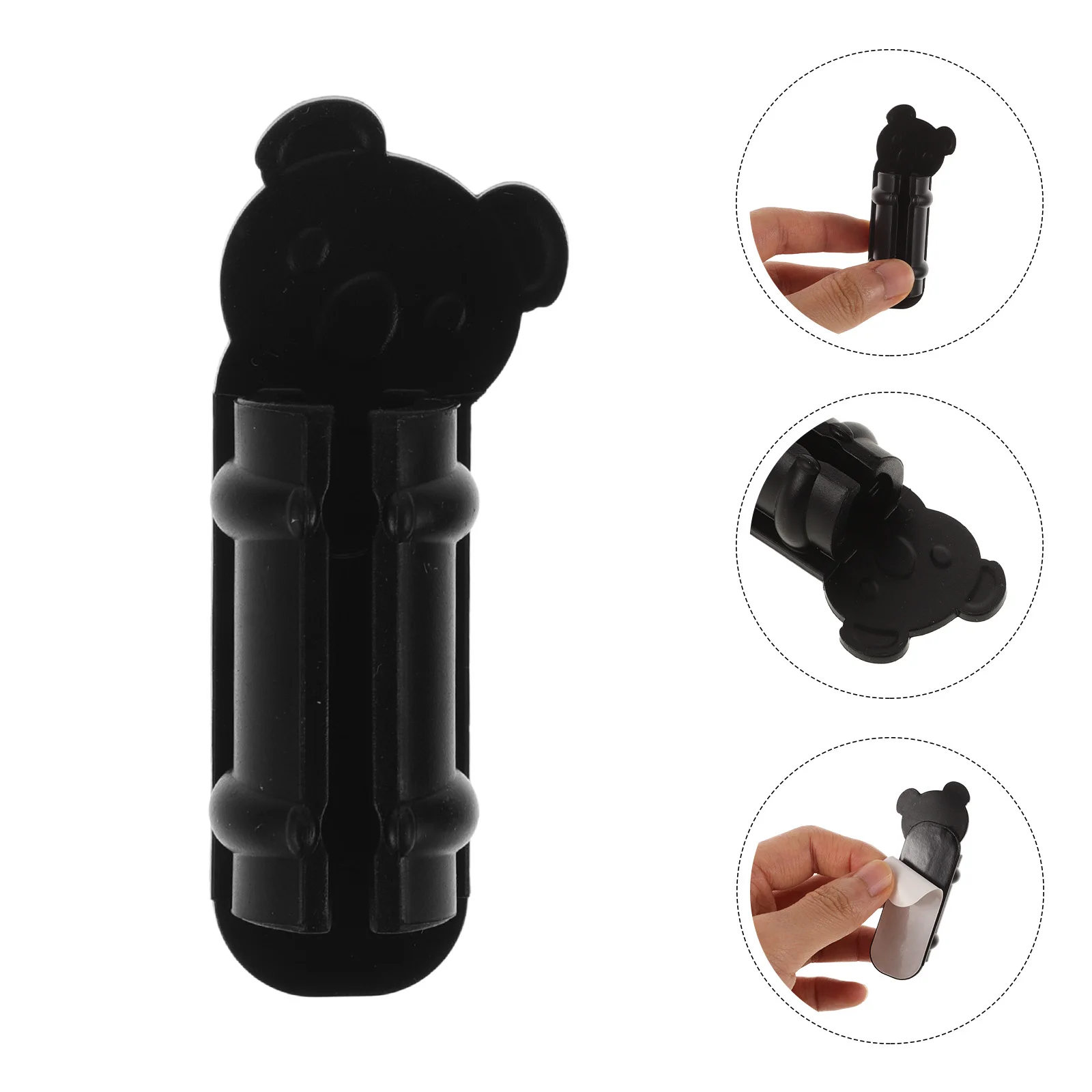 6 個のシリコンホルダークリップ小さなデスクマーカーホルダー壁取り付け粘着マーカークランプオフィス学校用自己粘着鉛筆