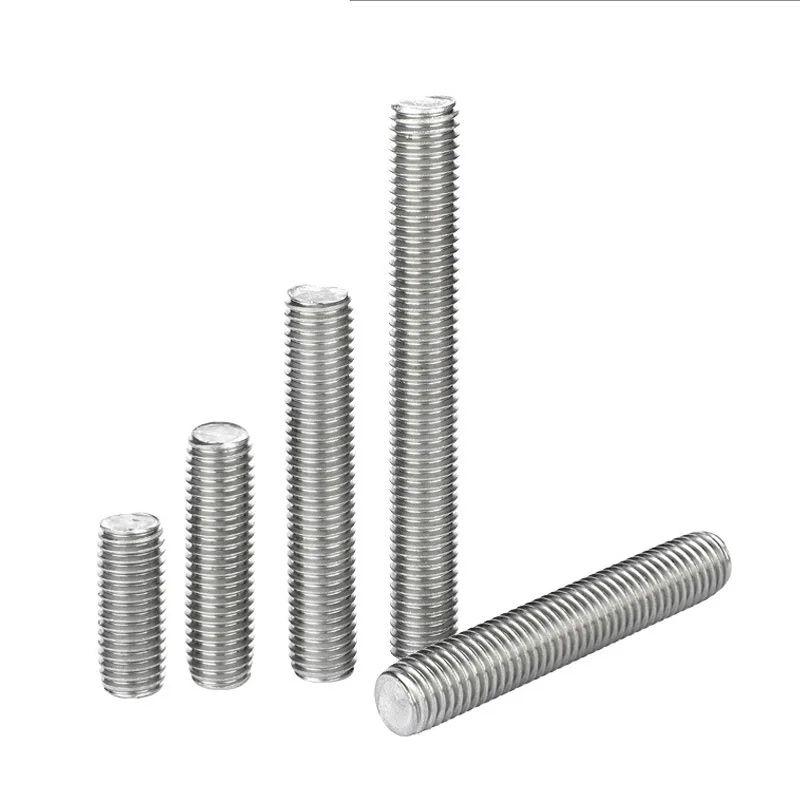 

M4 Wholesale 30--250mm Short Bar 304 Stainless Steel Studs Full Threaded Rods M3 to M45