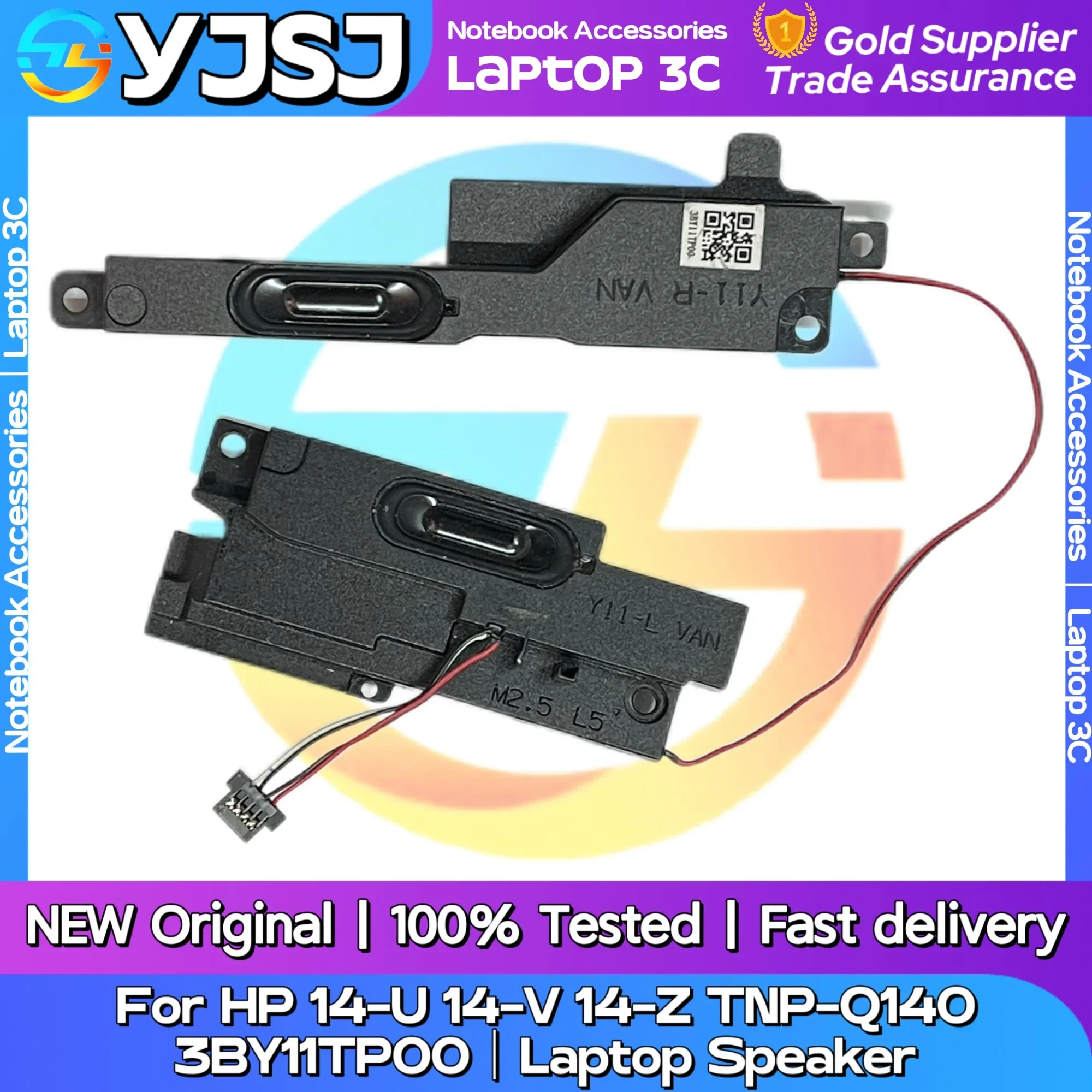 New Original Laptop Notebook Audio Speaker For HP 14-P 14-U 14-V 14-Z 14V-217TX TPN-Q139 TPN-Q140 built-in speaker horn3BY11TP00