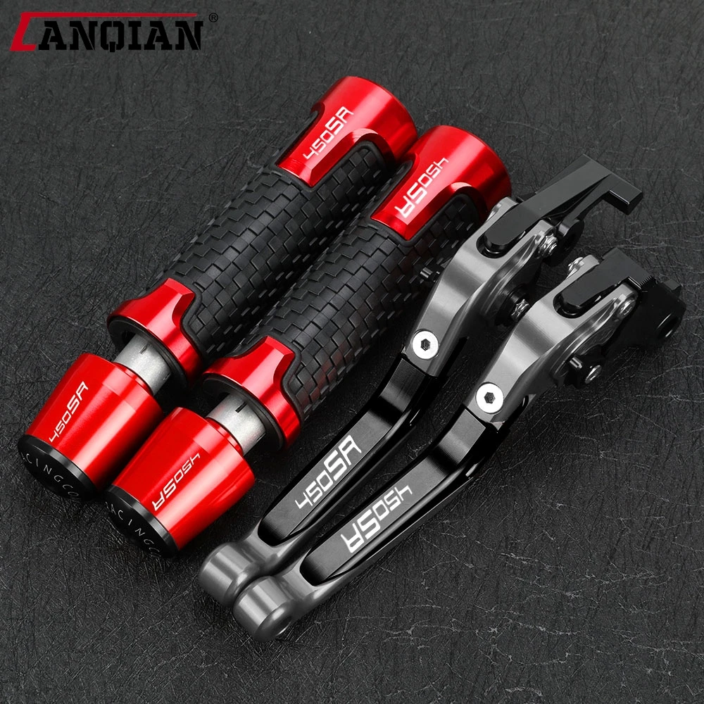 

For CFMOTO 450SR 2021 2022 2023 CF MOTO 450 SR Motorcycle Adjustable Extendable Brake Clutch Levers Hand Grips Handlebar Ends