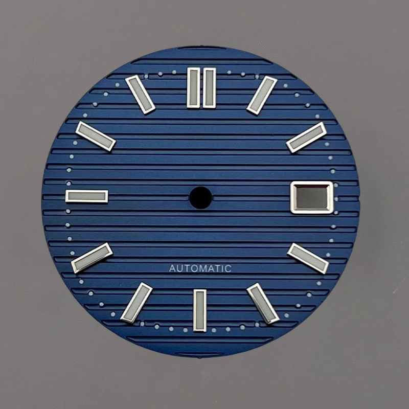 Dia 30.5mm Nautilus Dial Fit for NH35 NH36 NH38 4R35 4R36 7S Movement Green Luminous Watch Dial Refit Parts
