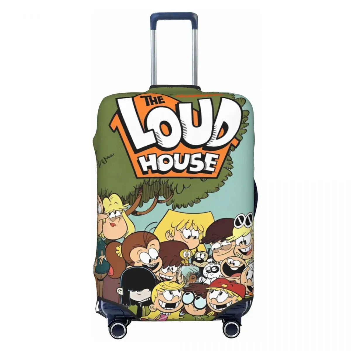 L-Loud Houses Family Cartoon Suitcase Cover Holiday Travel Fun Luggage Accesories Protection