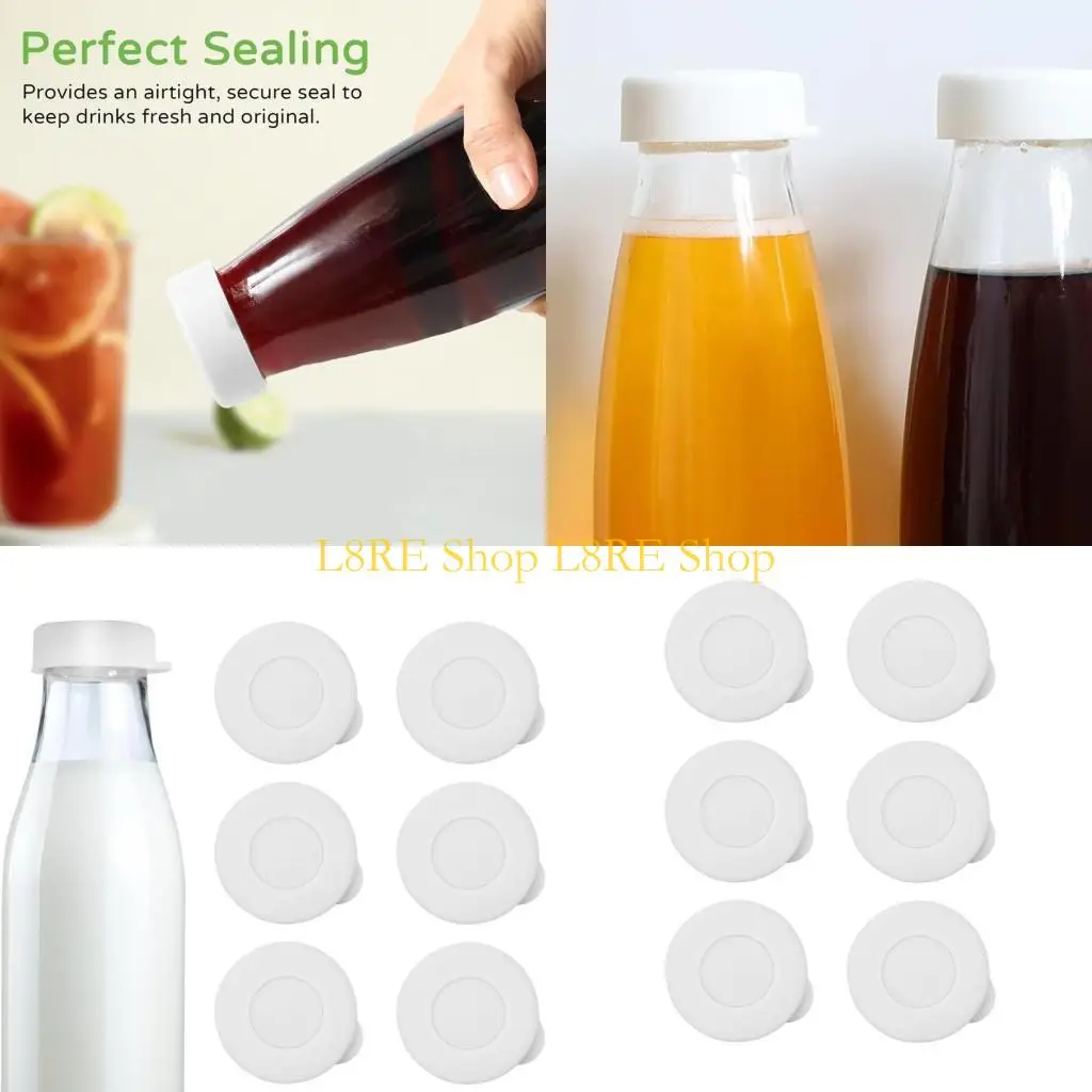 

Набор L8RE из 6 силиконовых стопоров Силиконовые загрязнения Силиконовая текстура для бутылок для молока обеспечивает утечку и