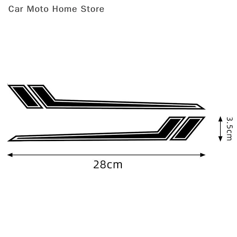 【DM】ملصقات عالمية لمشط أمامي للدراجة النارية جسم المحرك عاكس مقاوم للماء لـ R1 R3 Mt07 Mt09 #6