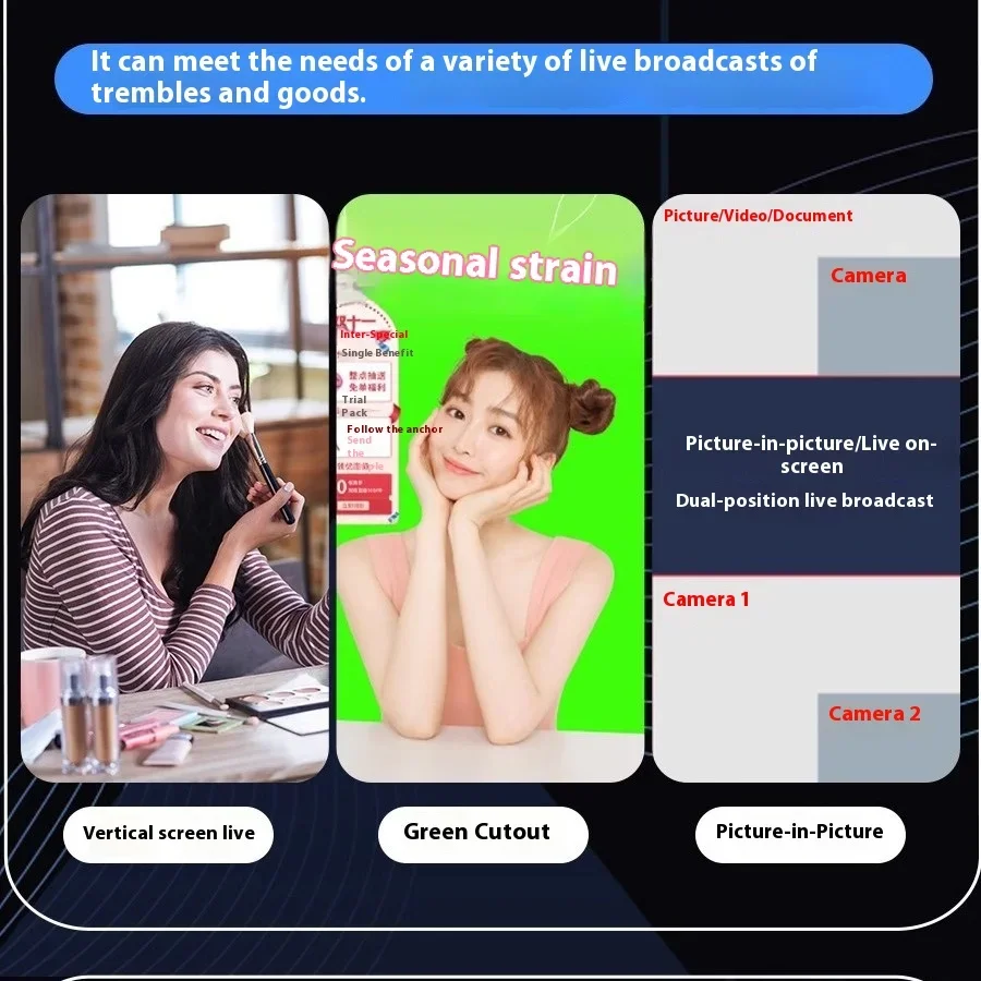 New One-Sound One-View USB Camera For PC HD 4K Autofocus CMOS Image Sensor For Desktop Conference And Douyin/Taobao Live Broadca