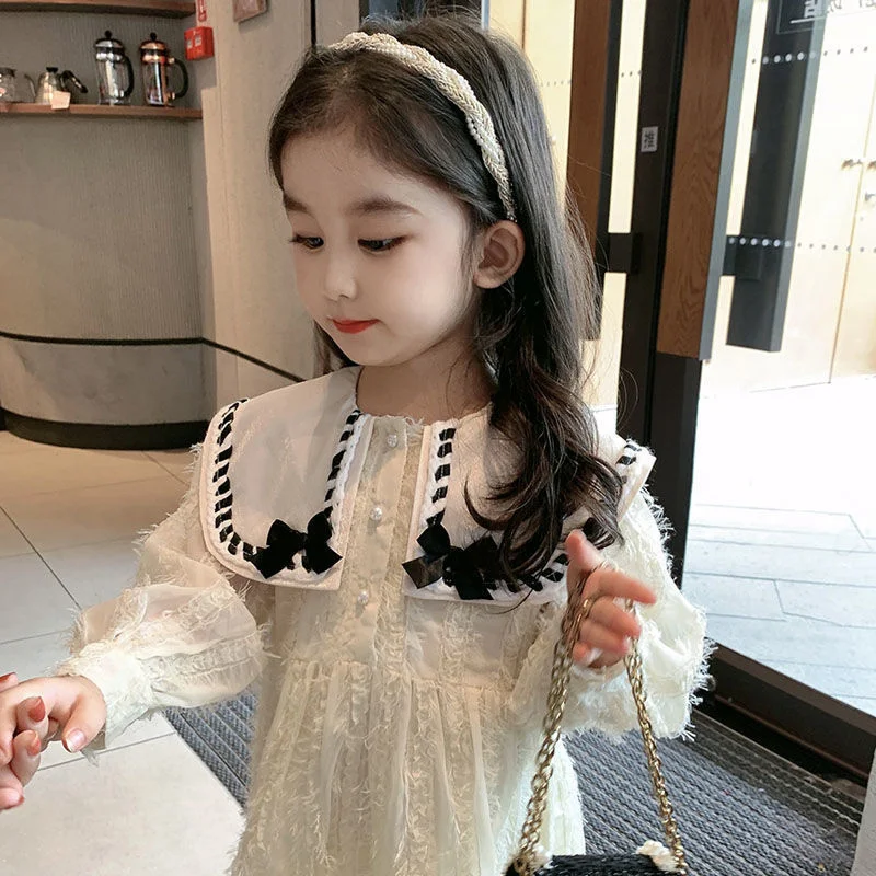 Girl Dress Kids Skirts Spring Summer Cotton 2022 Graceful Flower Girl Dress Party Evening Gown Gift Comfortable Children Clothin