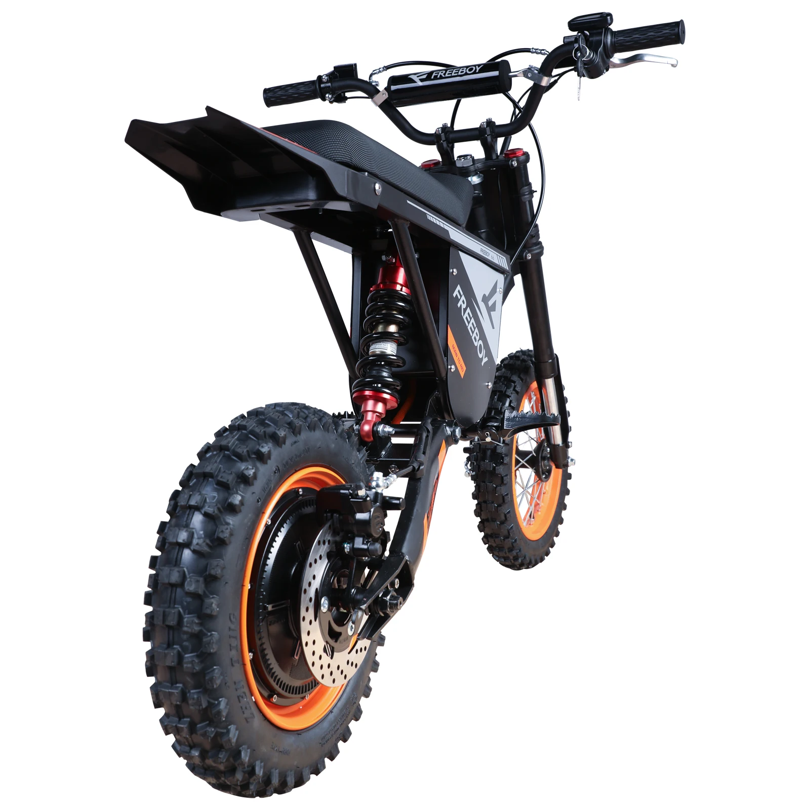 FREEBOY Y66 Adult Electric Bicycle, Hydraulic Disc Brakes, 150KG Max Load, 48V 30Ah Battery, Electric Bicycle, 12/10‑Inch Off‑Road Pneumatic Tires, Front Hydraulic & Rear Spring Shock Absorbers, Urban Commuting Electric Bicycle