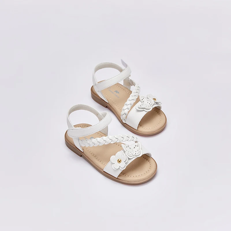 Dave Bella-Open Toe Princess Sandals para bebês, sapatos de criança, praia, ao ar livre, moda, crianças, verão, DB2241567