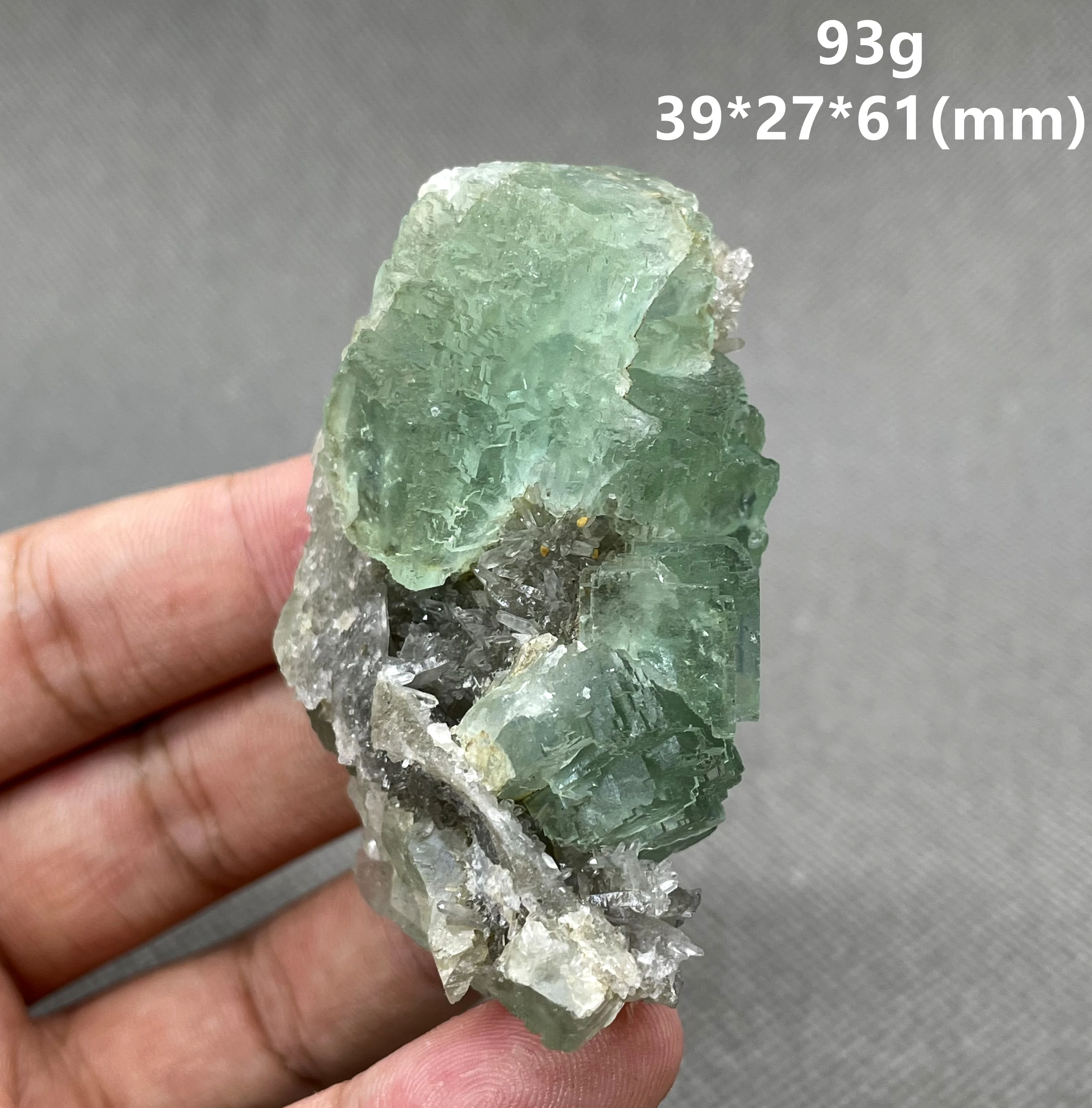 

NEW! 100% Natural transparent green fluorite mineral specimen Stones and crystals Healing crystal