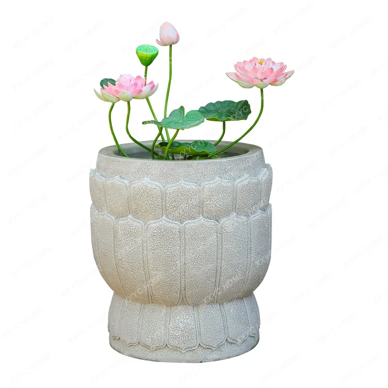 Garden Grass Cultivation Flower Container and Flower Pot Decoration Balcony Small Fish Pond Micro Landscape Living Room