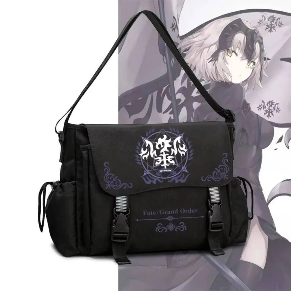 

Anime Fate/Zero Saber Alter Curse Seal Cosplay Nylon Cloth Cartoon Campus Student Messenger Bag Men Women Gift
