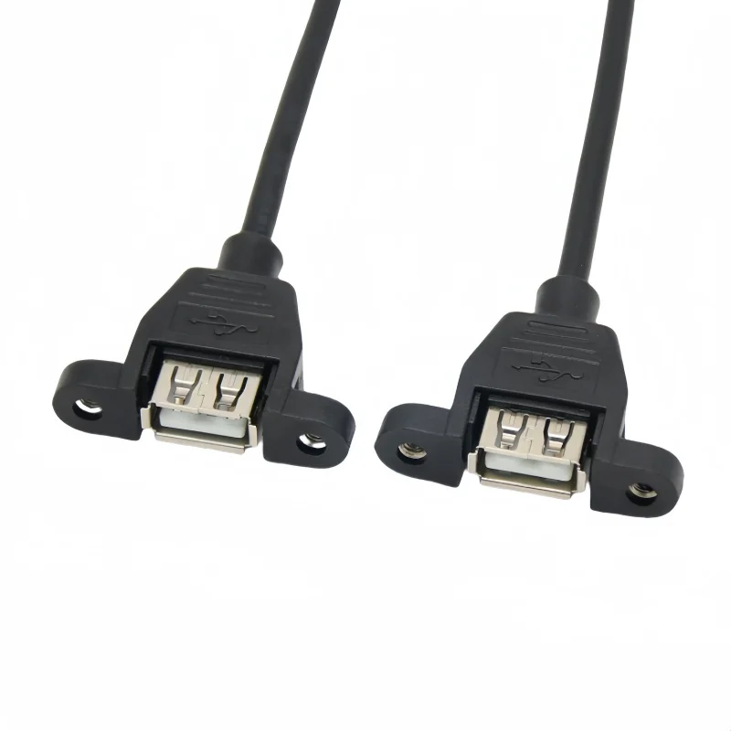 USB Splitter of Computer Motherboard PCB Motherboard 9-pin Header to 2 Dual USB 2.0 Female Socket Adapter Cable