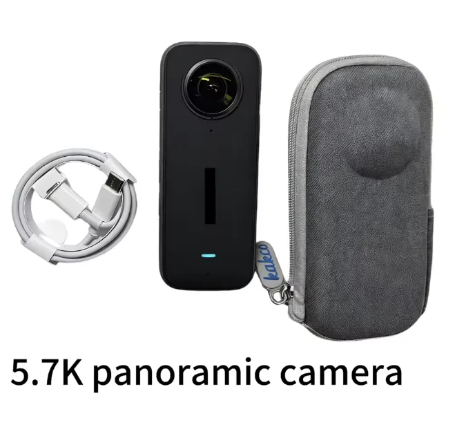 Replacement Lens Assembly With 5.7K 360 Capture FlowState Stabilization AI Editing For Insta360 X3 Pocket 360 Action Camera