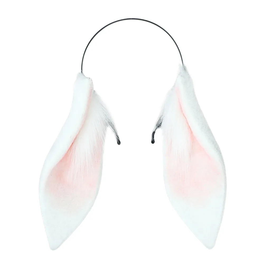 

Повязка на голову с заячьими ушками и заячьими ушками, повязка на голову с кроличьими ушками, милая рождественская повязка на голову для косплея, обруч для волос для детей и взрослых