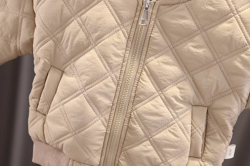 1 2 3 4 Jahre Herbst Winter Baby Jungen Bekleidungssets Kinder Baumwoll-Gefütterte Jacke mit Reißverschluss + Hose 2-teilige Outfits Kinder Trainingsanzüge – Detail 9