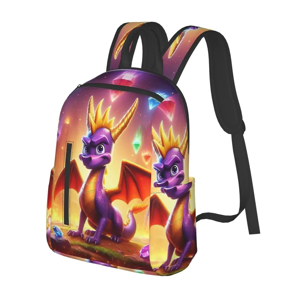 Ice Spyro Student Backpack School Bag Hiking Travel Daypack for Boys Girls Bookbag Shoulder Bags