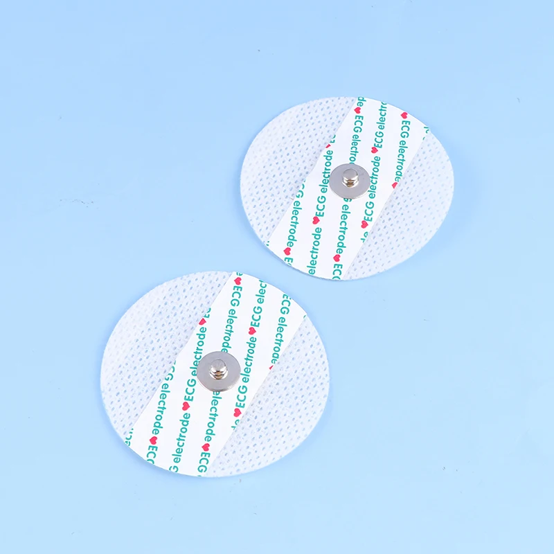 10pcs Non-Woven ECG Electrode Pads ECG EKG Electrode Patch Medical Disposable ECG Accessories Electrocardiogram Accessories