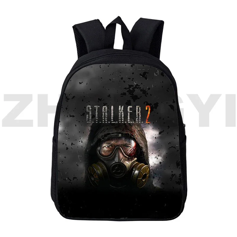 Fashion Canvas S.T.A.L.K.E.R. 2 Heart of 3D Print Backpacks for Women 12/16 Inch Shooting Stalker 2 Boys Girls Cartoon Bookbag