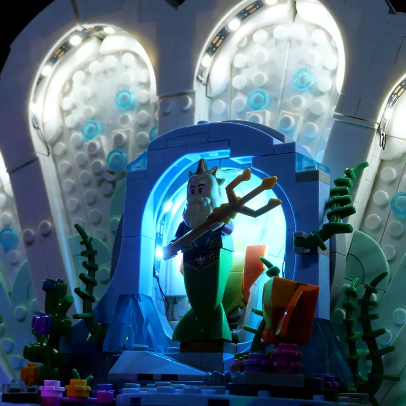 Kit luce LED per LEGO 43225 Lampada da castello del palazzo della principessa Regalo fai da te (Non include blocchi di costruzione Kit di mattoni Set di modelli)