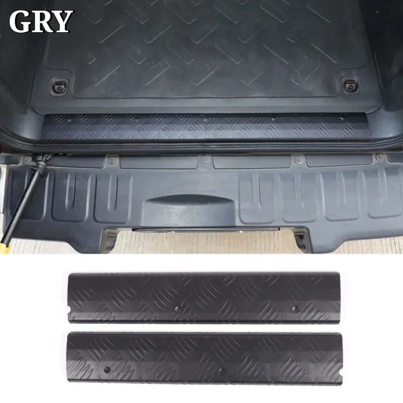 Car Trunk Tail Door Sill Guard Protection Cover Trim For Toyota FJ Cruiser 2007-2021 Aluminum Alloy Black Exterior Accessories