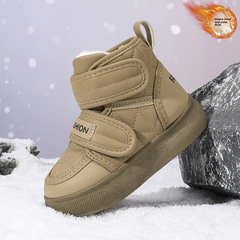 

Boys high-top Leisure shoes 2025 Fashion New Outdoors Versatile Campus Girls Keep warm Anti-slip Children sneakers