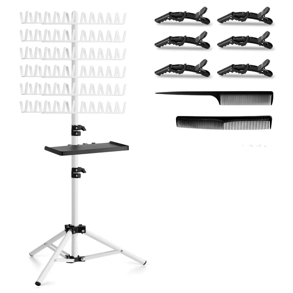 

144 Pegs Double Sided Hair Braiding Rack Display Stand Braiders Tool Adjustable Braiding Rack Braiding Hair