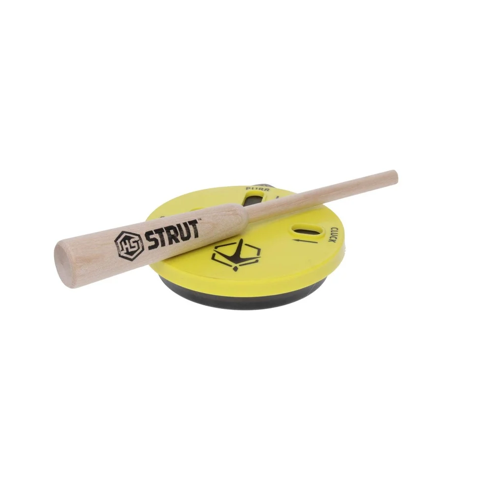 Turkey Pot Call Cookie Cutt'R Slate Call مع غطاء قابل للإزالة Yelping Clucking Purring سهل الاستخدام ملحق صيد متين