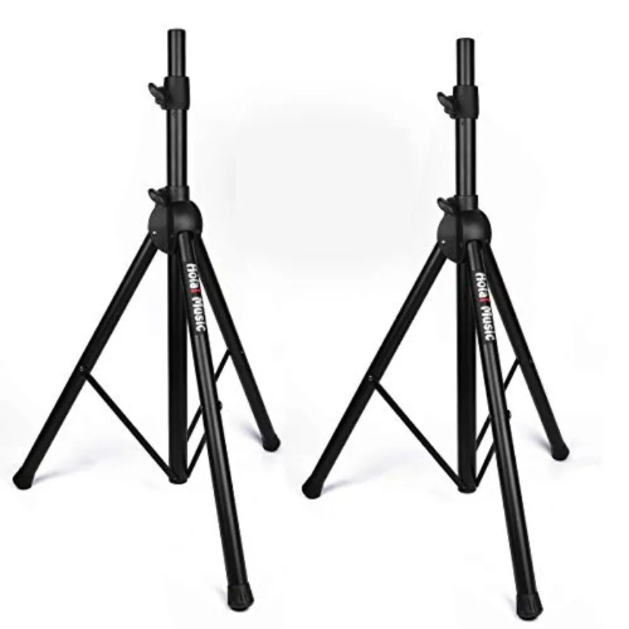 

PA Speaker Stands with Heavy-Duty Tripod Structure for Professional Use 4-6ft Adjustable Height Supports up to 120 lbs Durable
