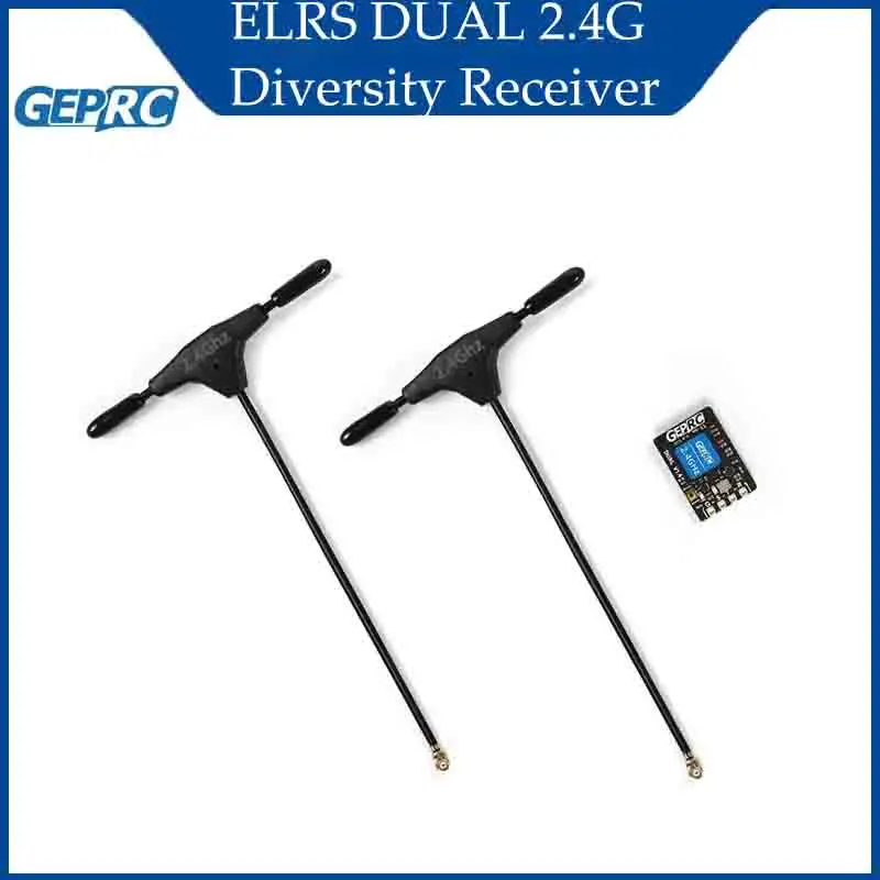 

GEPRC ELRS DUAL 2,4G разнообразный приемник дальнего действия для RC FPV гоночный дрон дальнего действия квадрокоптер RC аксессуары