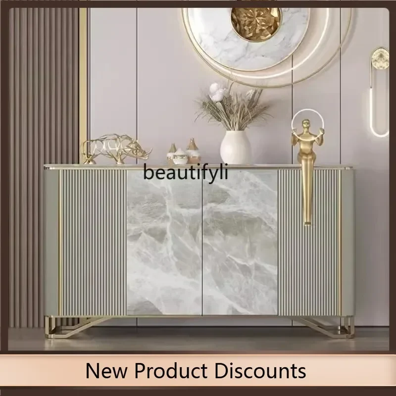 

K185 Light luxury living room wall integrated storage cabinet entrance restaurant multi-functional sideboard K185