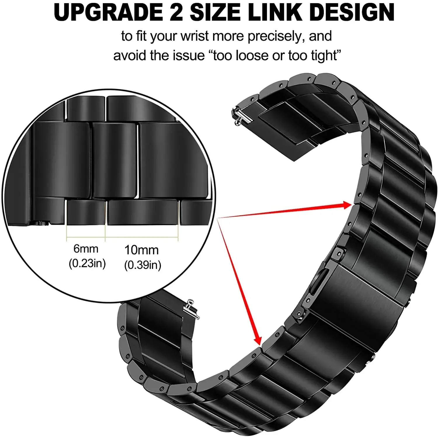 Titanium Metal Strap for Huawei Watch 4 Band GT2 GT3 Pro for Samsung Watch 6 44 40mm 43 47mm Luxury Business Bracelet Wristband